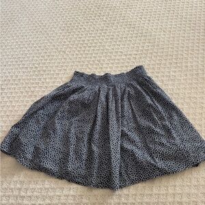 Old Navy Black Floral Circle Skirt